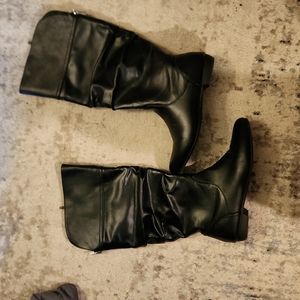 Tall black boots